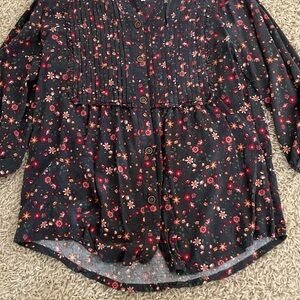 Floral Button-Up Women's Top